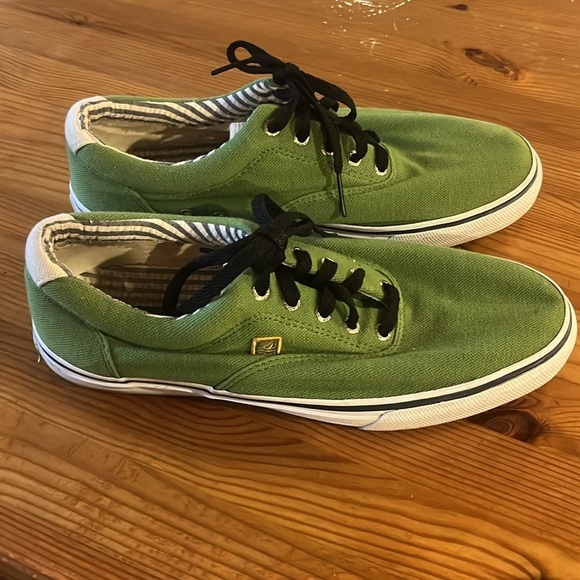 Sperry top slider green men’s size 10 1/2 - Picture 2 of 11